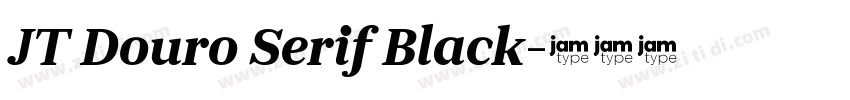 JT Douro Serif Black字体转换